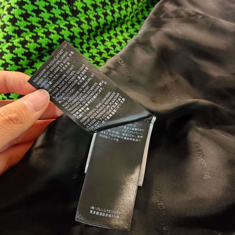 Balenciaga Balenciaga Green Houndstooth Jacket 36 - dmc Size US S / EU 44-46 / 1 - 4 Thumbnail