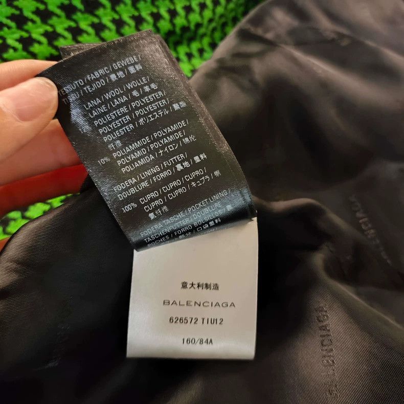 Balenciaga Balenciaga Green Houndstooth Jacket 36 - dmc Size US S / EU 44-46 / 1 - 5 Thumbnail