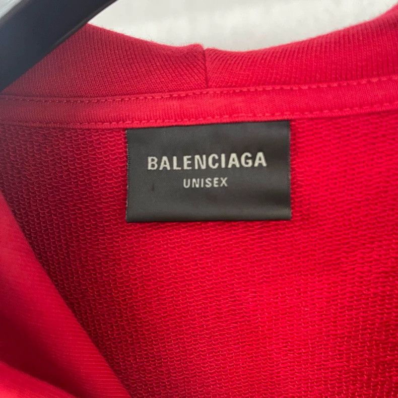 Balenciaga Balenciaga Red Tape Logo Hoodie - dmc Size US M / EU 48-50 / 2 - 4 Thumbnail