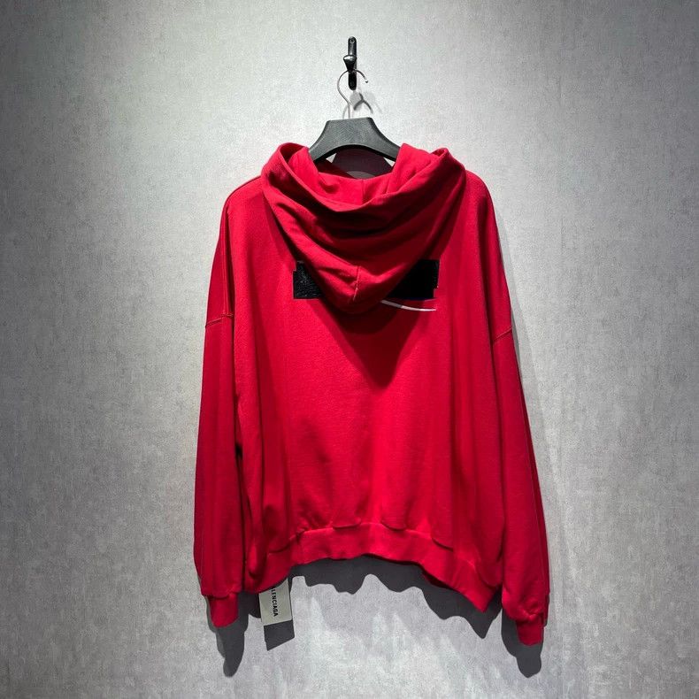Balenciaga Balenciaga Red Tape Logo Hoodie - dmc Size US M / EU 48-50 / 2 - 2 Thumbnail