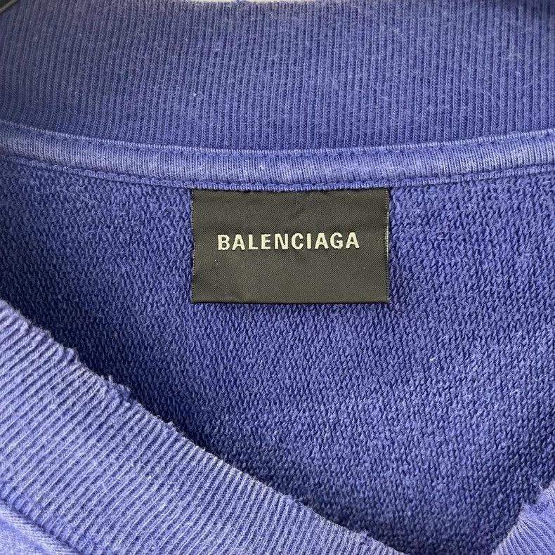 Balenciaga Balenciaga Wave Logo Print Sweatshirt - dmc Size US S / EU 44-46 / 1 - 3 Thumbnail