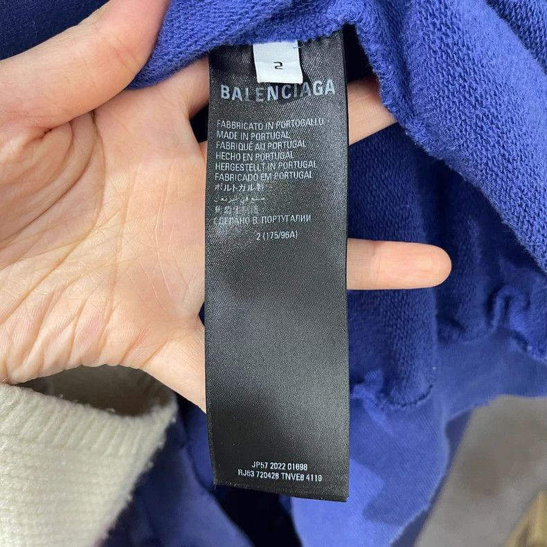 Balenciaga Balenciaga Wave Logo Print Sweatshirt - dmc Size US S / EU 44-46 / 1 - 4 Thumbnail