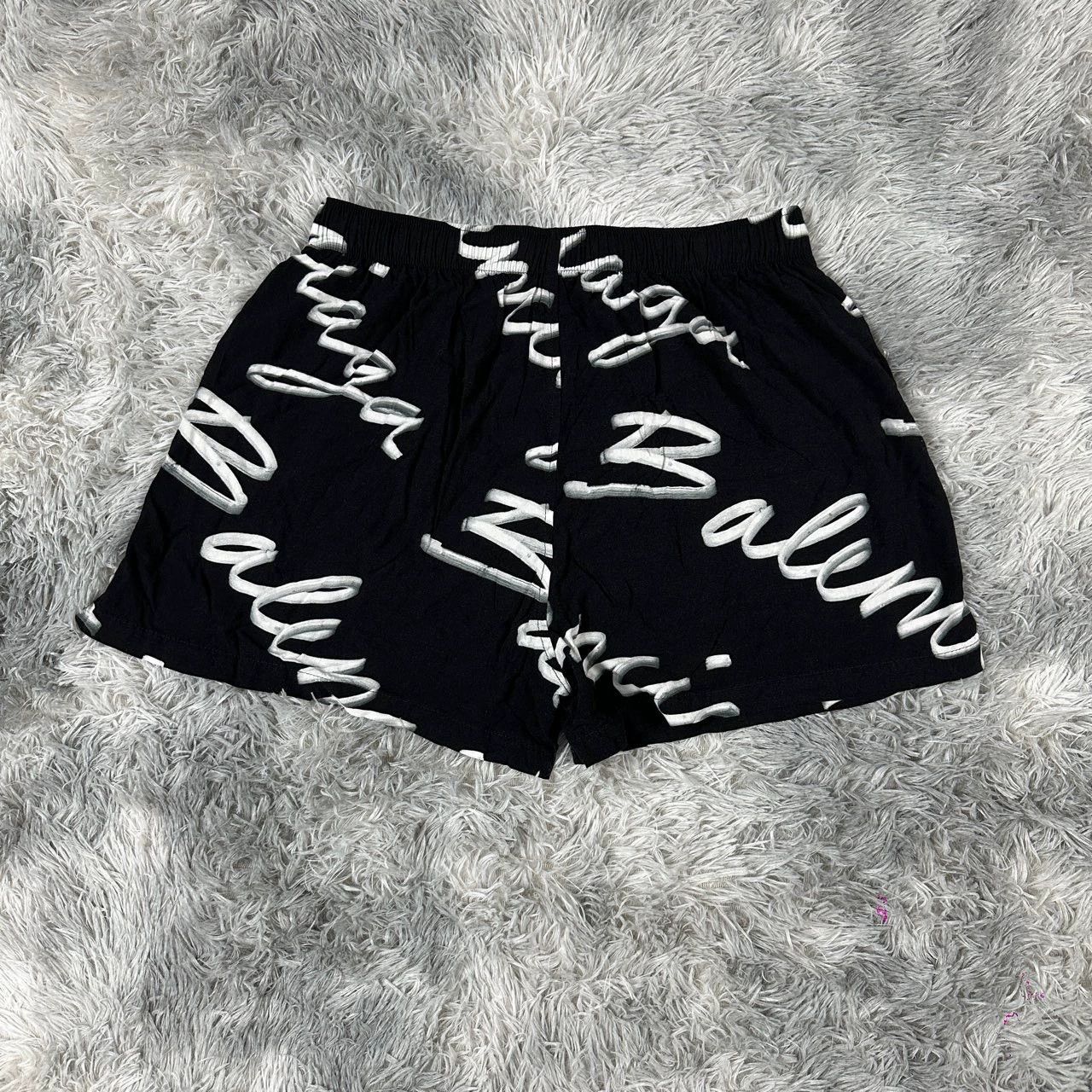 Balenciaga Balenciaga Logo Print Beach Shorts - dmc Size US 36 / EU 52 - 2 Thumbnail