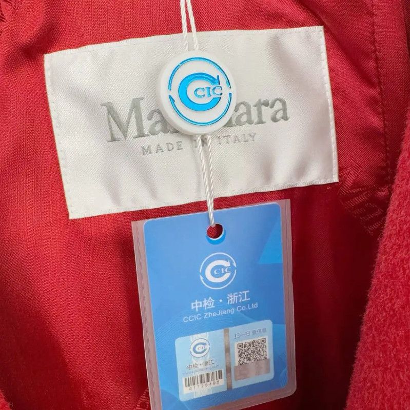 Max Mara MaxMara Red Hooded Women's Coat 0089 Size S / US 4 / IT 40 - 3 Thumbnail