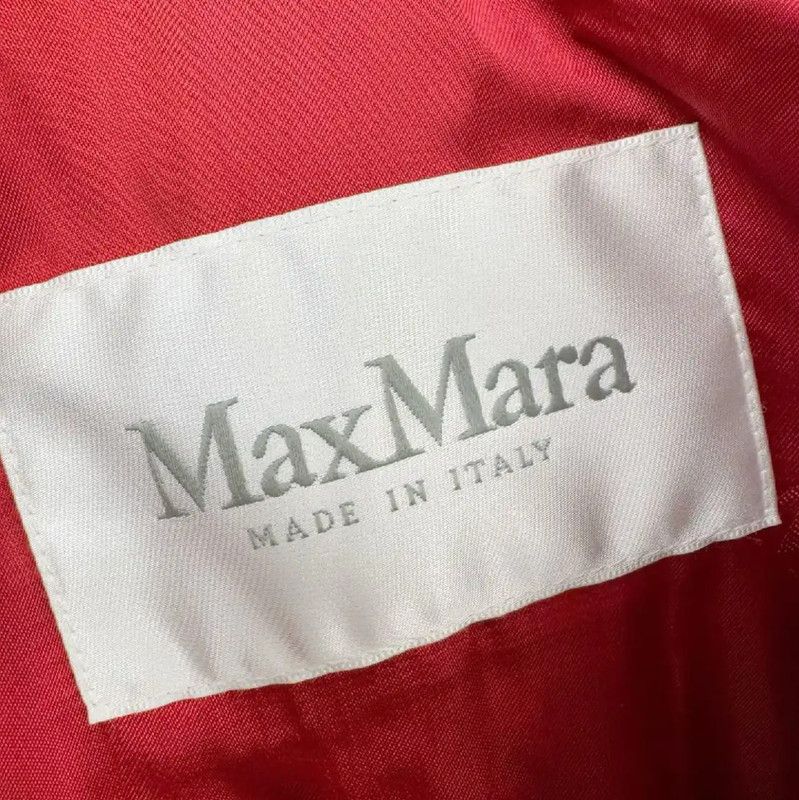 Max Mara MaxMara Red Hooded Women's Coat 0089 Size S / US 4 / IT 40 - 2 Thumbnail