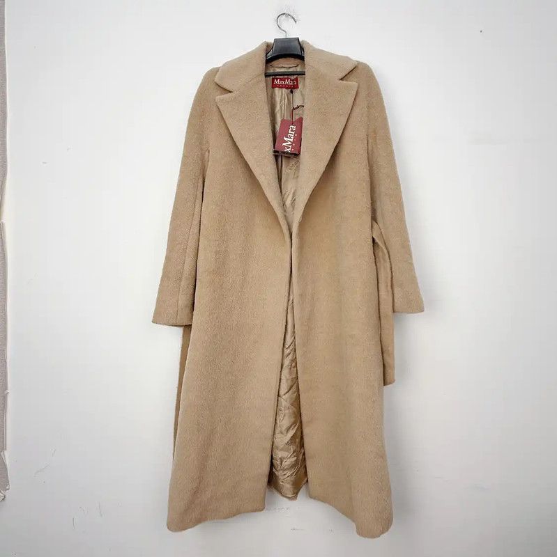 Max Mara MaxMara Khaki Alpaca Wool Women's Coat 0089 Size S / US 4 / IT 40 - 2 Thumbnail