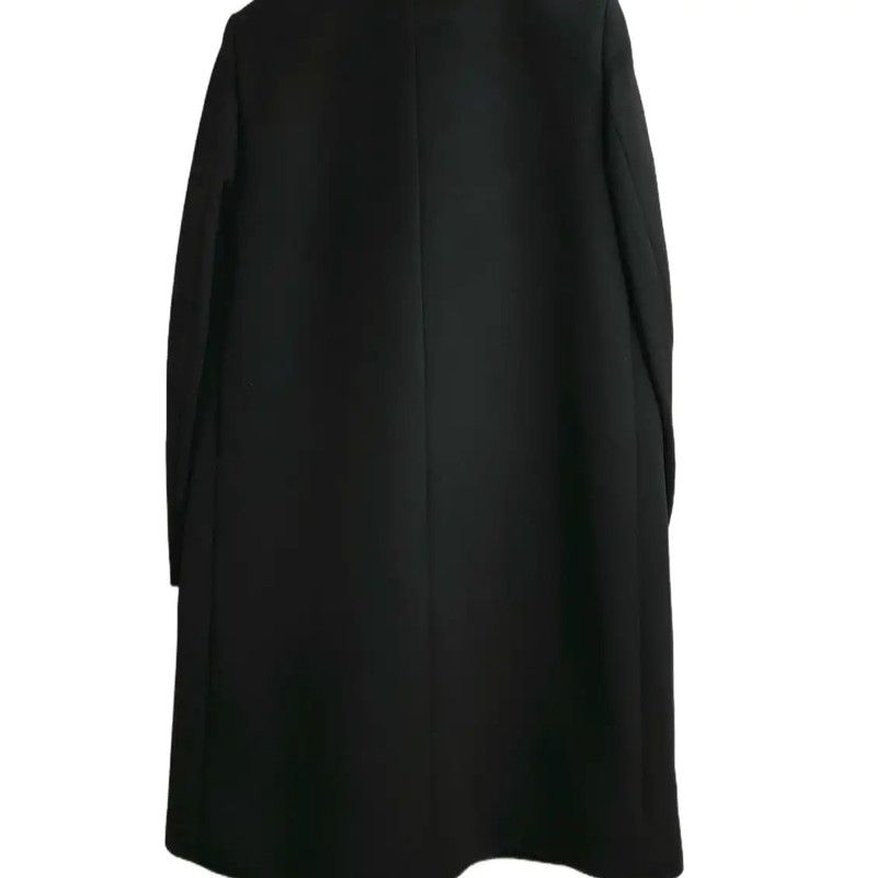 Max Mara MaxMara Black Wool Mid-Length Winter Coat 0089 Size S / US 4 / IT 40 - 8 Thumbnail