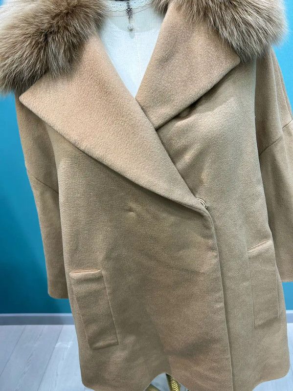 Max Mara MaxMara Camel Wool Coat for Women 0089 Size M / US 6-8 / IT 42-44 - 5 Thumbnail