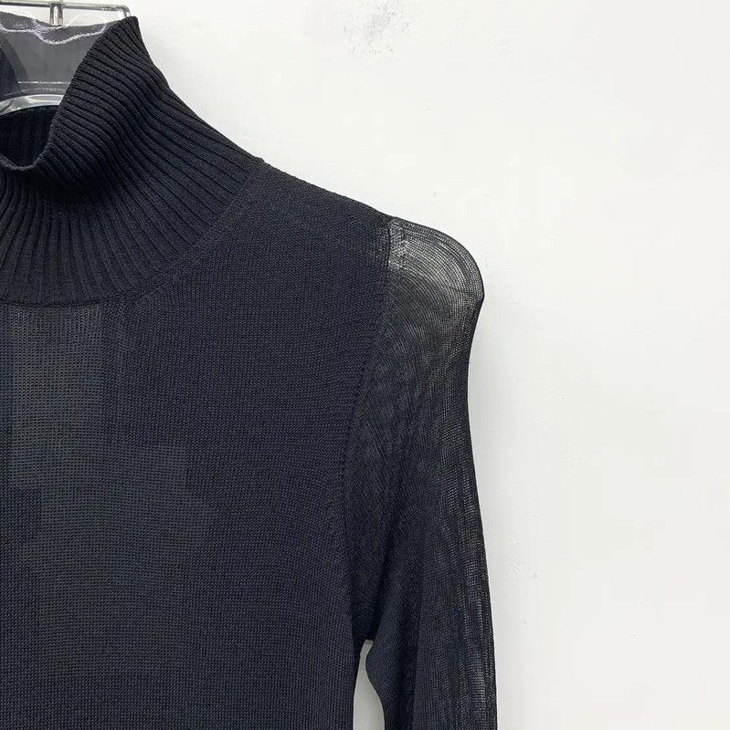 Max Mara MaxMara Elegant Black Long Sleeve Dress 0089 Size XS / US 0-2 / IT 36-38 - 3 Thumbnail