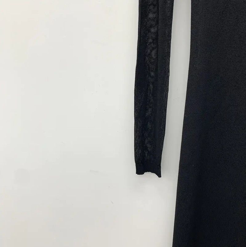 Max Mara MaxMara Elegant Black Long Sleeve Dress 0089 Size XS / US 0-2 / IT 36-38 - 4 Thumbnail