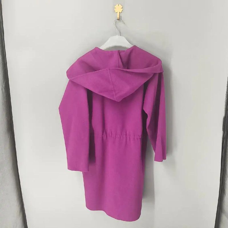 Max Mara MaxMara Pink Wool Women's Coat 0089 Size XS / US 0-2 / IT 36-38 - 2 Thumbnail