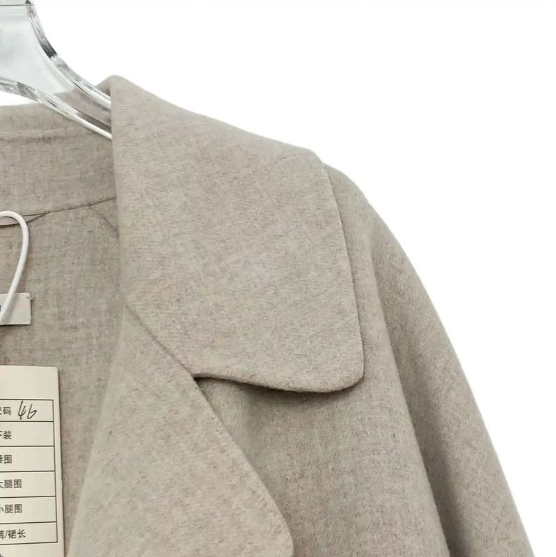 Max Mara MaxMara Long Gray Cashmere Coat for Women 0089 Size M / US 6-8 / IT 42-44 - 4 Thumbnail