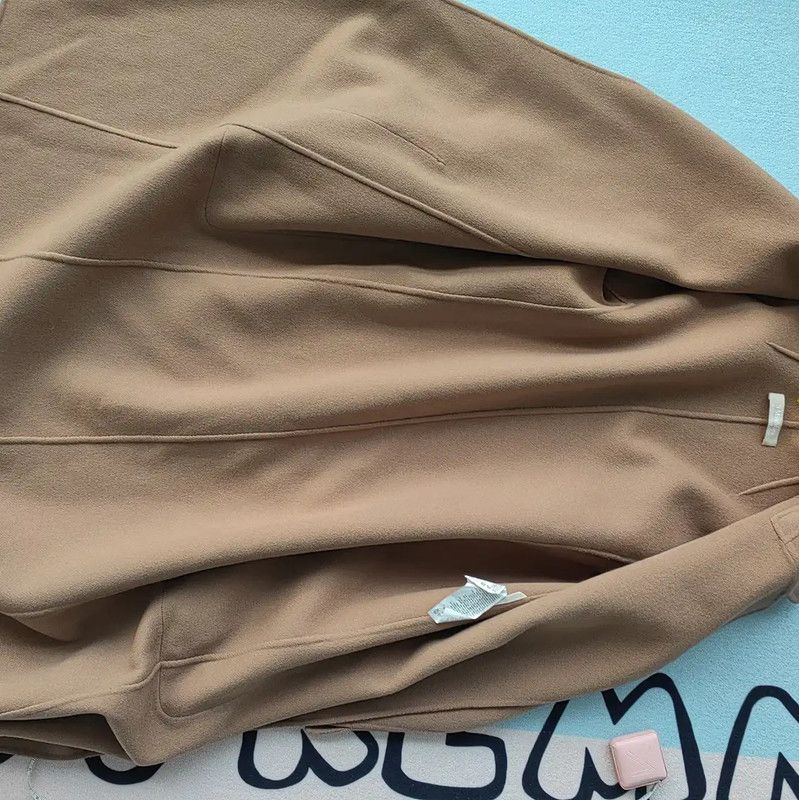 Max Mara MaxMara Women’s Khaki Wool Coat 0089 Size S / US 4 / IT 40 - 4 Thumbnail