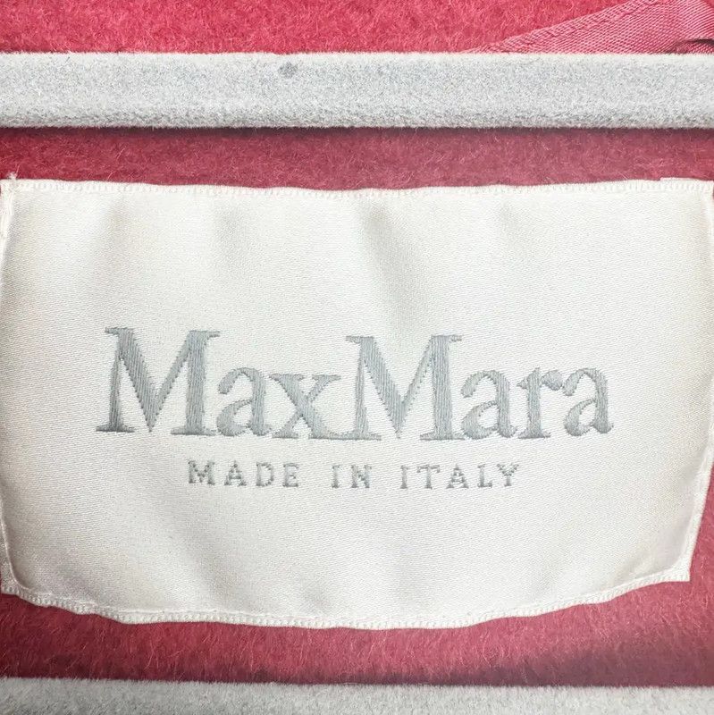 Max Mara MaxMara Red Silk Long Women's Coat 0089 Size M / US 6-8 / IT 42-44 - 3 Thumbnail