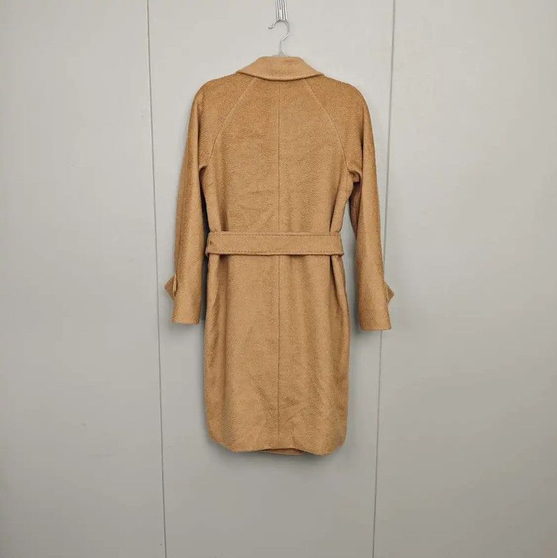 Max Mara MaxMara Camel Silk Women's Coat 0089 Size XS / US 0-2 / IT 36-38 - 2 Thumbnail
