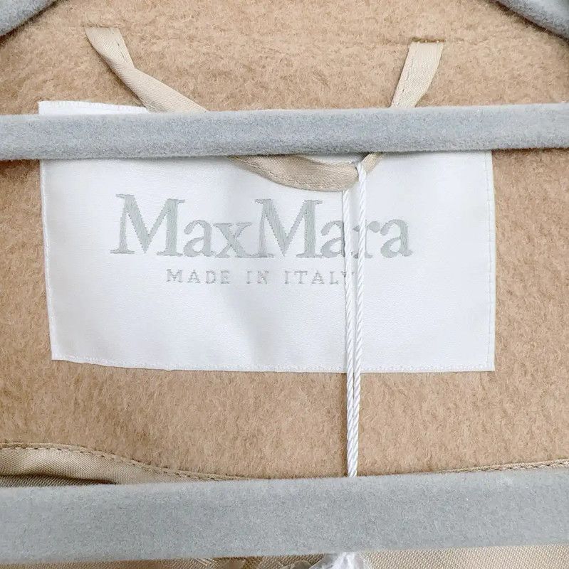 Max Mara MaxMara Camel Silk Women's Coat 0089 Size M / US 6-8 / IT 42-44 - 3 Thumbnail