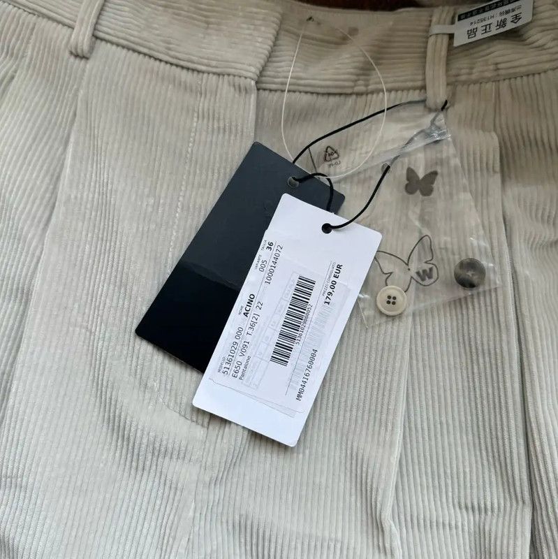 Max Mara MaxMara Women's Casual Cotton Trousers in White 0089 Size 22" - 10 Thumbnail