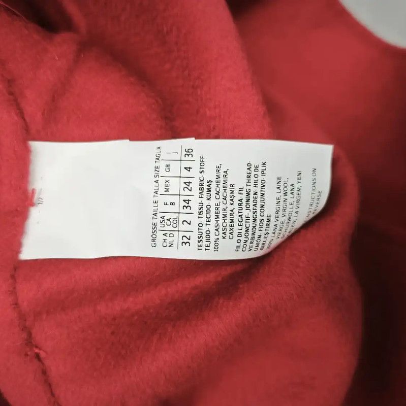Max Mara MaxMara Red Wool Blend Mid-Length Coat 0089 Size S / US 4 / IT 40 - 3 Thumbnail