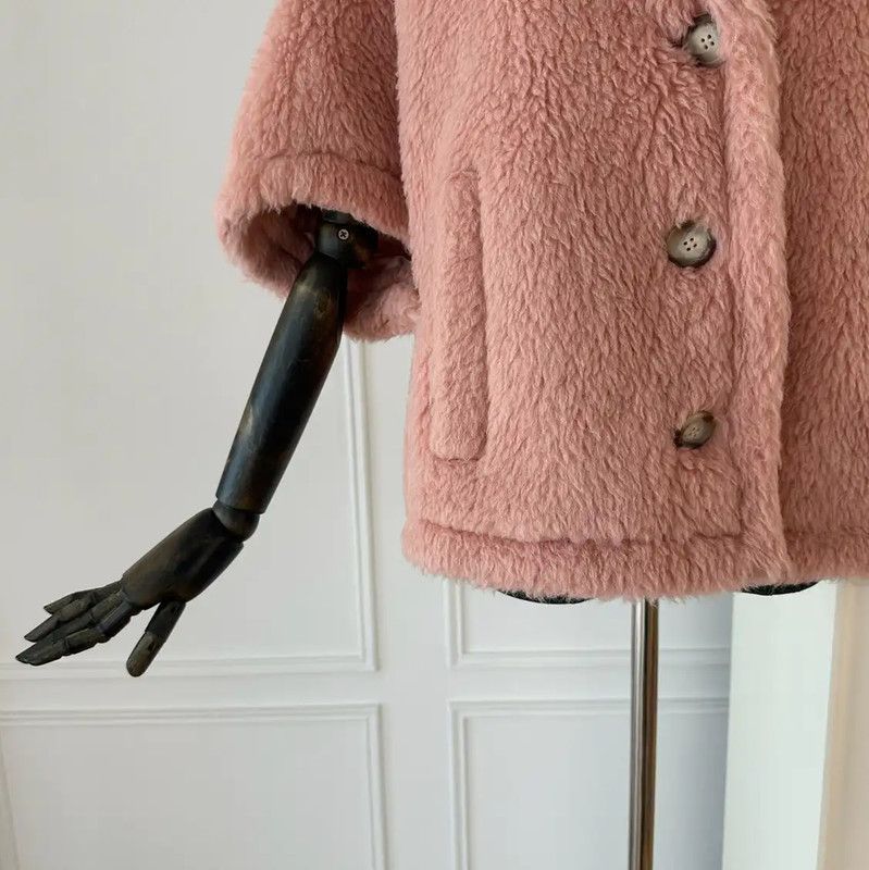 Max Mara MaxMara Pink Alpaca Wool Cardigan 0089 Size S / US 4 / IT 40 - 4 Thumbnail