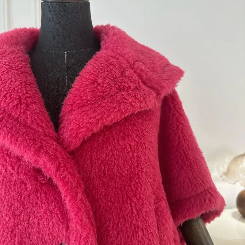 Max Mara MaxMara Pink Alpaca Wool Women's Cardigan 0089 Size S / US 4 / IT 40 - 5 Thumbnail