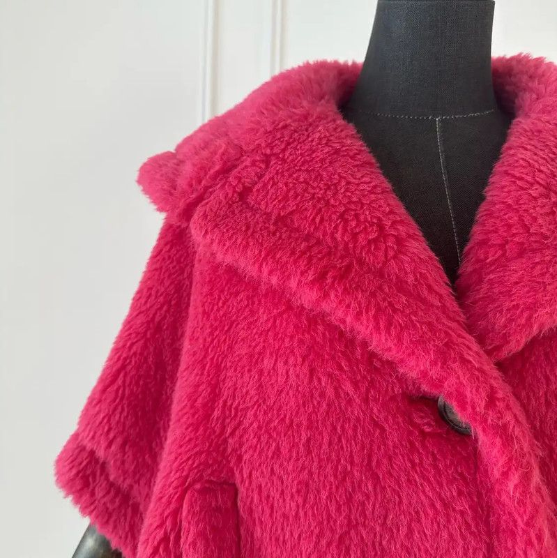 Max Mara MaxMara Pink Alpaca Wool Women's Cardigan 0089 Size S / US 4 / IT 40 - 6 Thumbnail