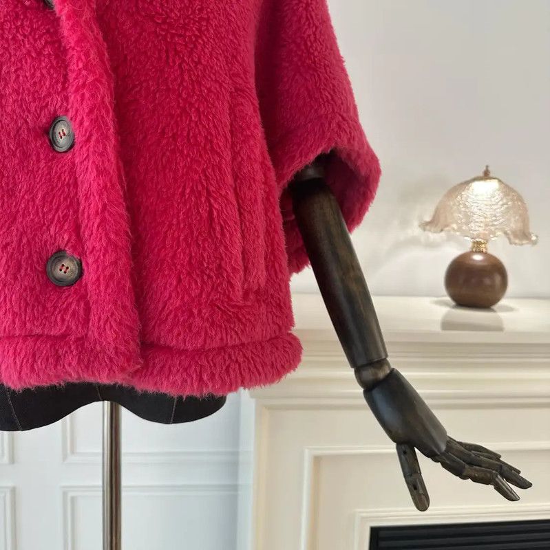 Max Mara MaxMara Pink Alpaca Wool Women's Cardigan 0089 Size S / US 4 / IT 40 - 3 Thumbnail