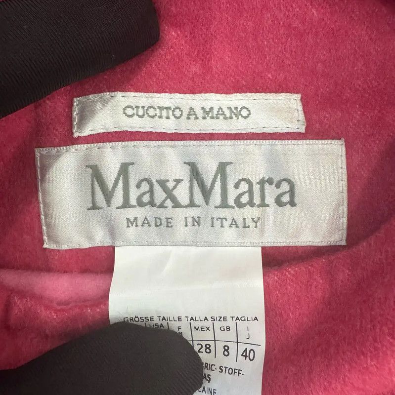Max Mara MaxMara Pink Wool Coat for Women 0089 Size M / US 6-8 / IT 42-44 - 5 Thumbnail