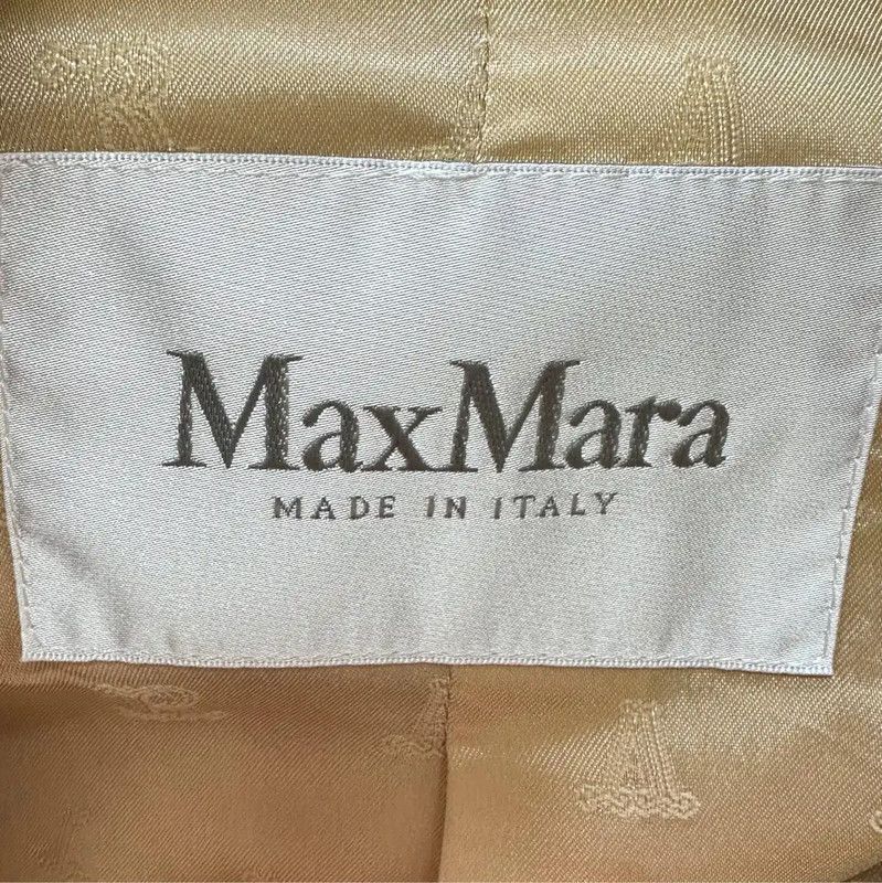 Max Mara MaxMara Beige Shearling Women's Cotton Jacket 0089 Size M / US 6-8 / IT 42-44 - 3 Thumbnail