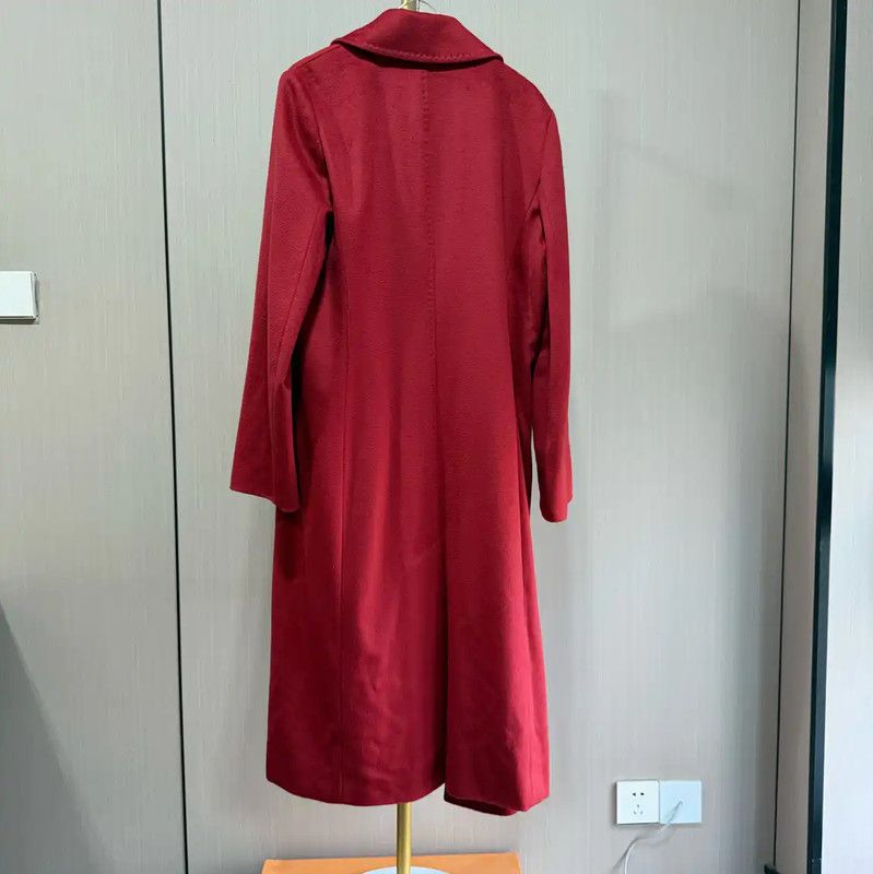 Max Mara MaxMara Red Wool Coat for Women 0089 Size M / US 6-8 / IT 42-44 - 2 Thumbnail