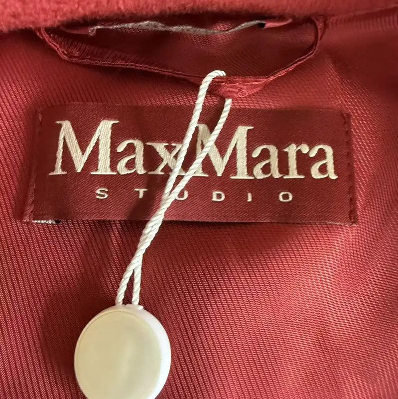 Max Mara MaxMara Red Wool Coat for Women 0089 Size M / US 6-8 / IT 42-44 - 4 Thumbnail
