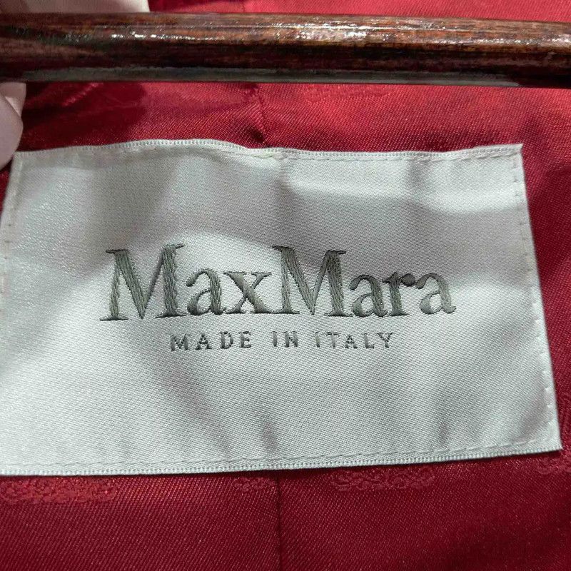 Max Mara MaxMara Cozy Red Wool Women's Jacket 0089 Size S / US 4 / IT 40 - 3 Thumbnail