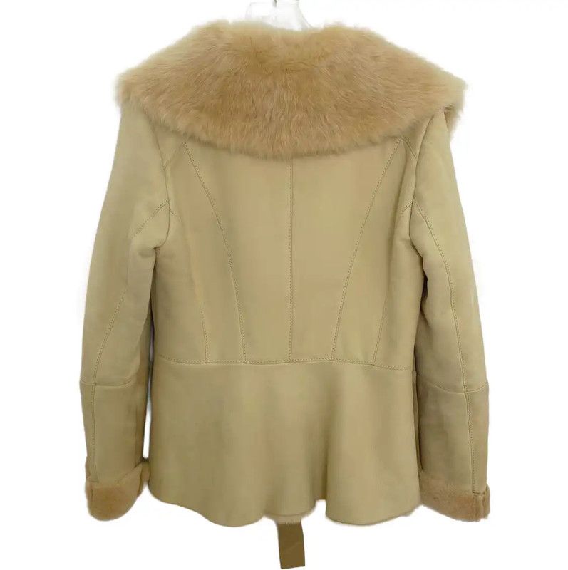 Max Mara MaxMara Winter Khaki Polyester Jacket 0089 Size XS / US 0-2 / IT 36-38 - 2 Thumbnail