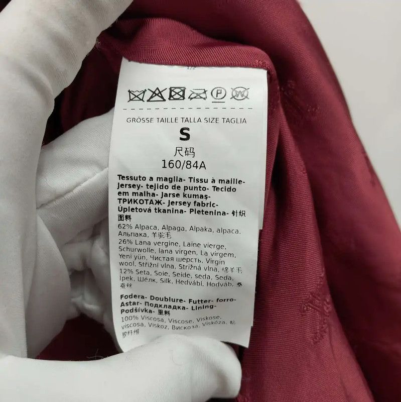 Max Mara MaxMara Winter Red Wool Short Coat 0089 Size S / US 4 / IT 40 - 4 Thumbnail
