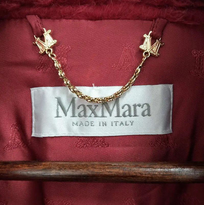Max Mara MaxMara Winter Red Wool Short Coat 0089 Size S / US 4 / IT 40 - 3 Thumbnail