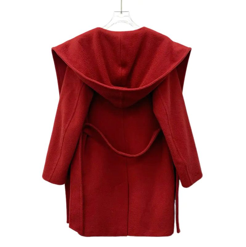 Max Mara MaxMara Red Wool Women’s Coat 0089 Size S / US 4 / IT 40 - 2 Thumbnail
