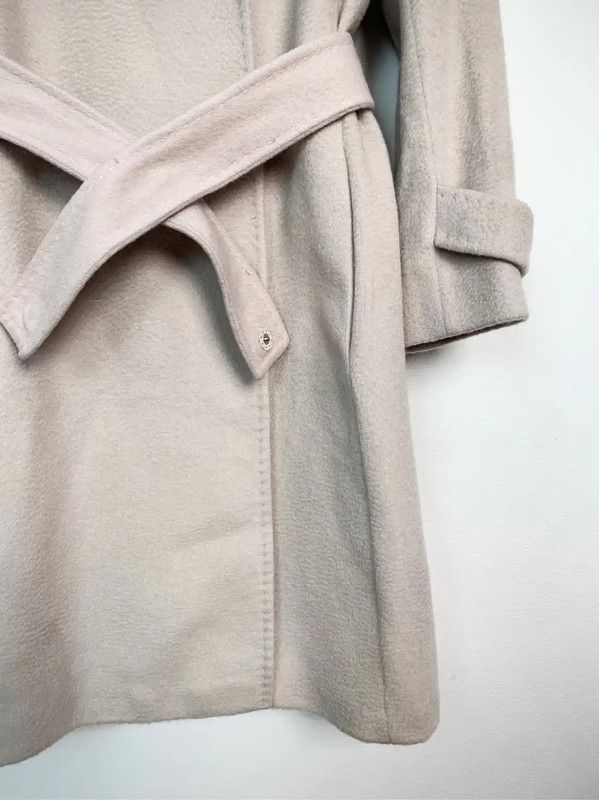 Max Mara MaxMara Light Pink Women's Coat with Fur Collar 0089 Size S / US 4 / IT 40 - 4 Thumbnail