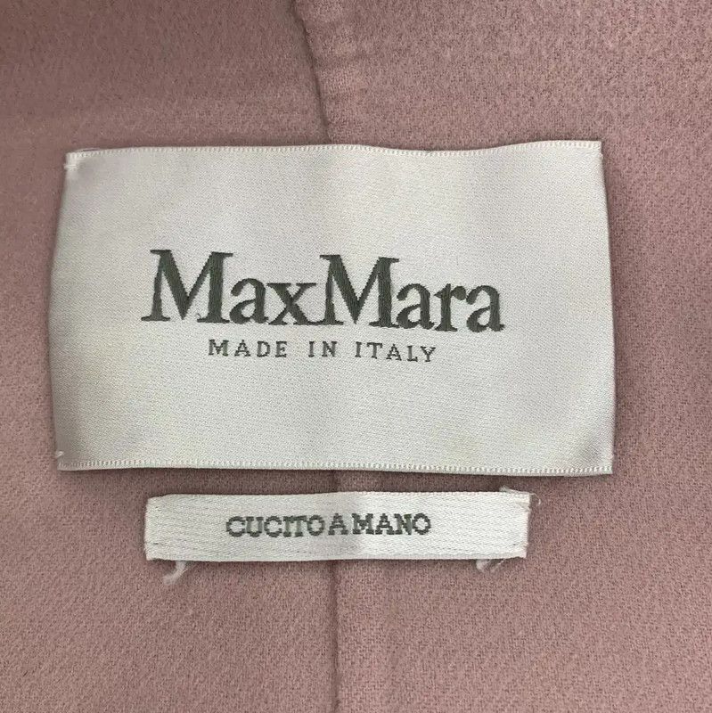 Max Mara MaxMara Women's Pink Wool Coat 0089 Size S / US 4 / IT 40 - 6 Thumbnail