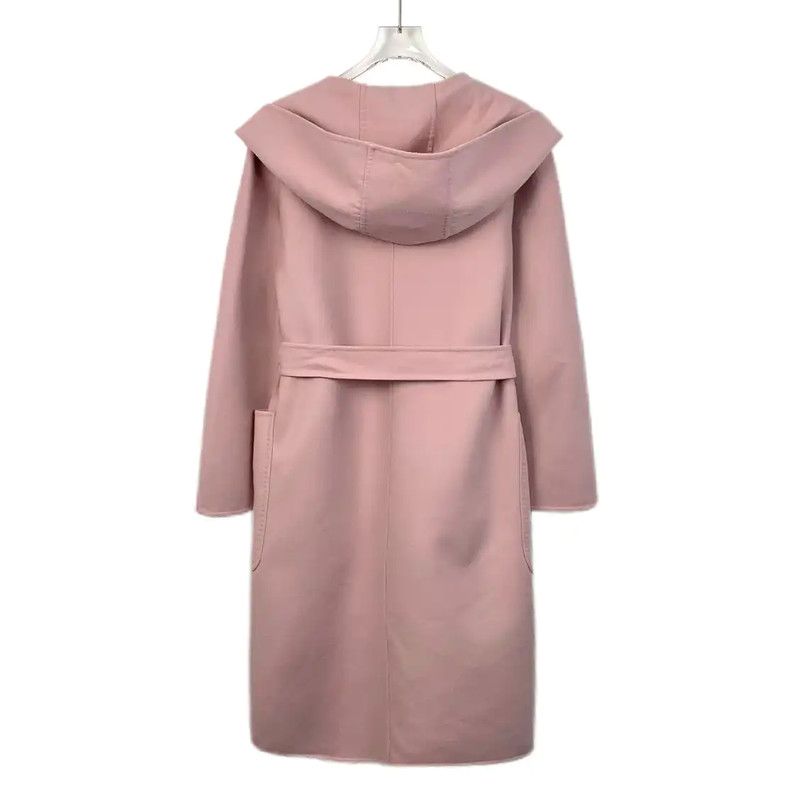 Max Mara MaxMara Women's Pink Wool Coat 0089 Size S / US 4 / IT 40 - 2 Thumbnail