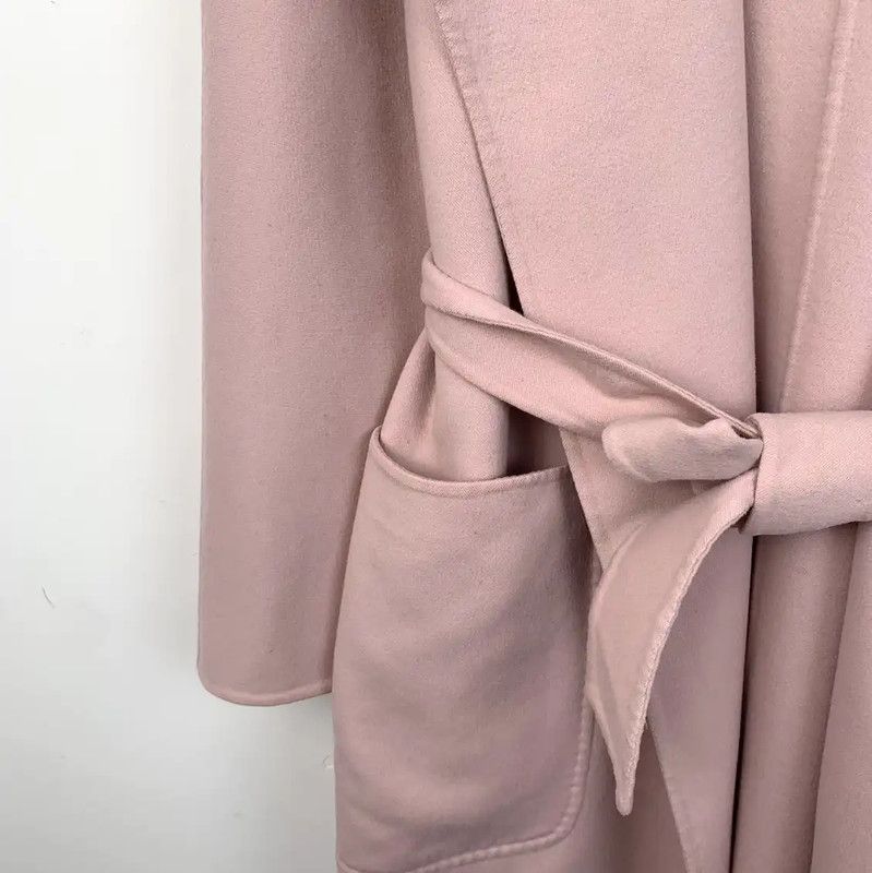 Max Mara MaxMara Women's Pink Wool Coat 0089 Size S / US 4 / IT 40 - 4 Thumbnail