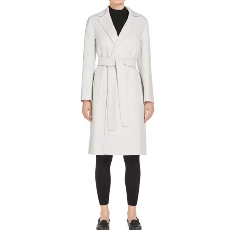 Max Mara MaxMara White Women's Coat for Elegant Styling 0089 Size S / US 4 / IT 40 - 6 Thumbnail