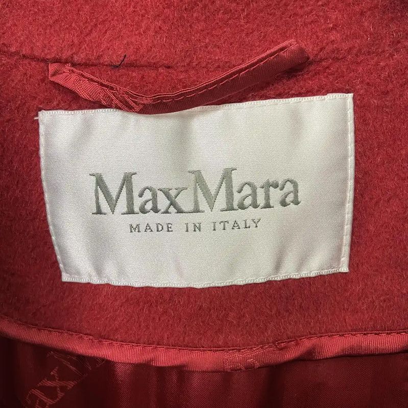 Max Mara MaxMara Red Long Coat for Women 0089 Size S / US 4 / IT 40 - 6 Thumbnail
