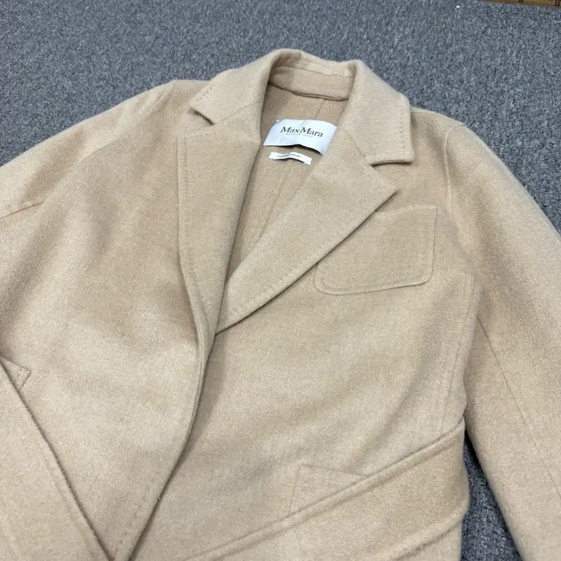 Max Mara MaxMara Beige Recycled Fiber Women's Coat 0089 Size S / US 4 / IT 40 - 3 Thumbnail