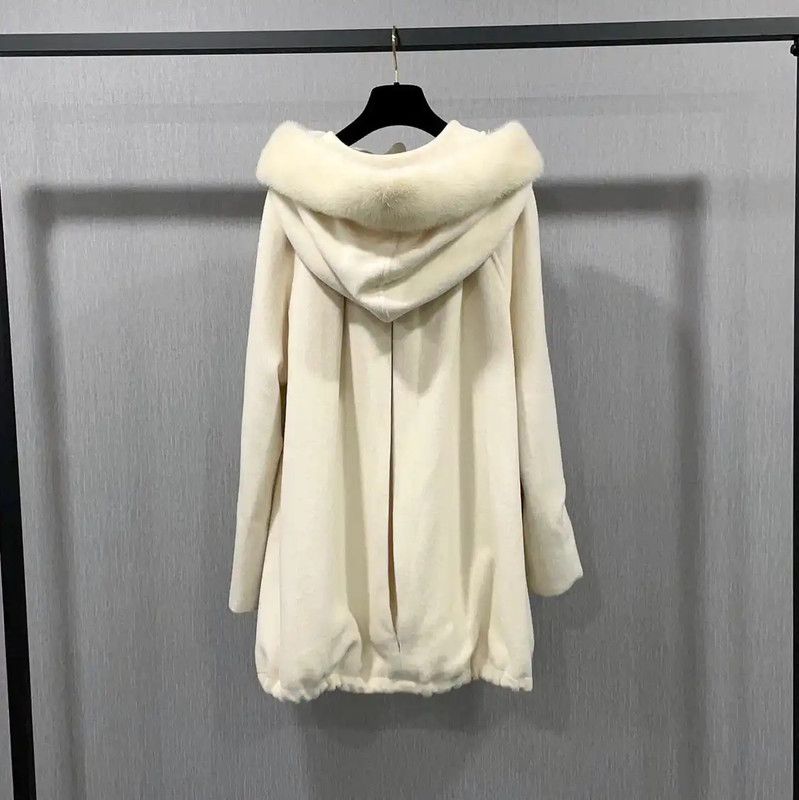 Max Mara MaxMara Winter Beige Wool Blend Coat 0089 Size S / US 4 / IT 40 - 2 Thumbnail