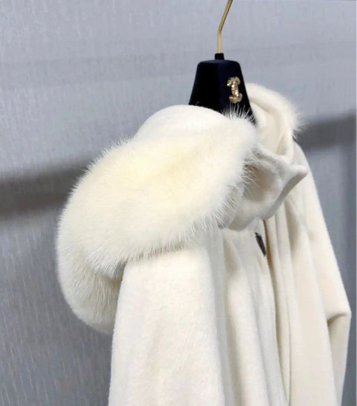 Max Mara MaxMara Winter Beige Wool Blend Coat 0089 Size S / US 4 / IT 40 - 6 Thumbnail