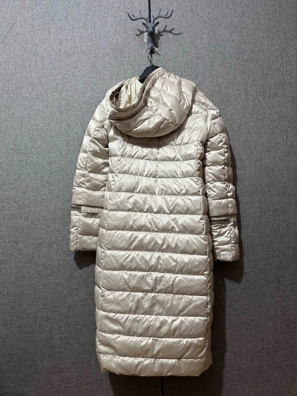 Max Mara MaxMara Silver Long Padded Coat 0089 Size M / US 6-8 / IT 42-44 - 2 Thumbnail