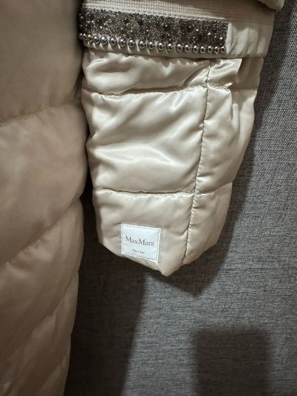 Max Mara MaxMara Silver Long Padded Coat 0089 Size M / US 6-8 / IT 42-44 - 4 Thumbnail
