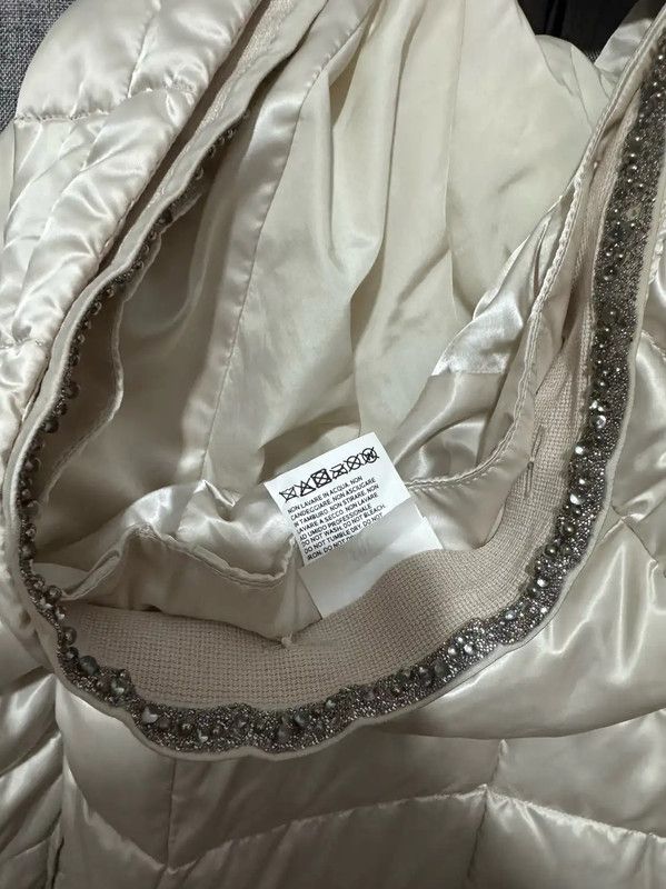 Max Mara MaxMara Silver Long Padded Coat 0089 Size M / US 6-8 / IT 42-44 - 3 Thumbnail