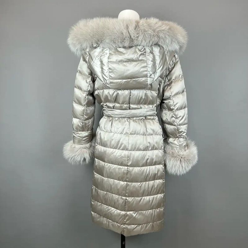 Max Mara MaxMara Champagne Quilted Women's Down Jacket 0089 Size M / US 6-8 / IT 42-44 - 2 Thumbnail