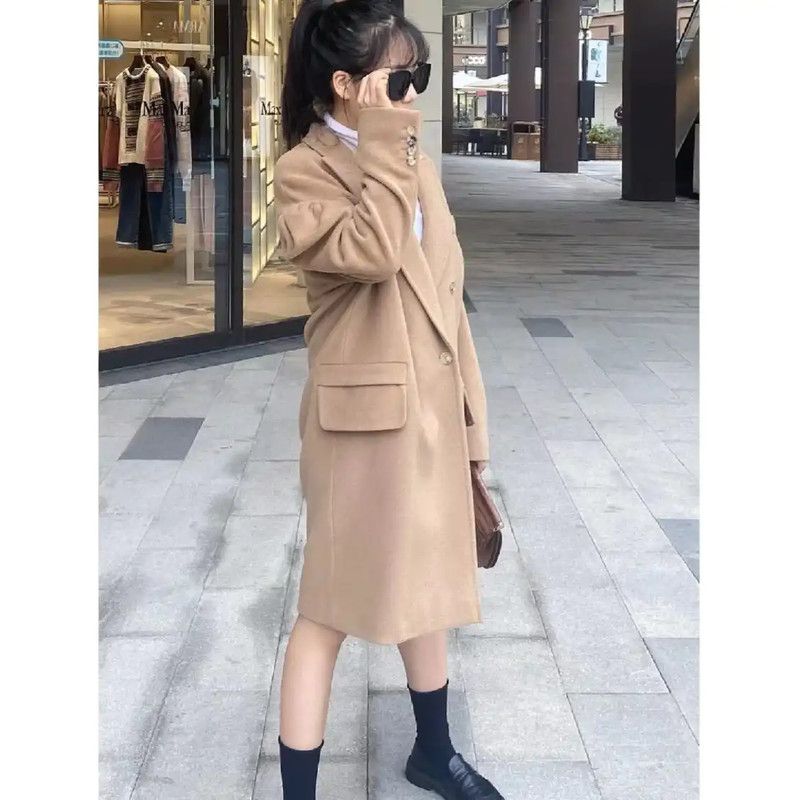 Max Mara MaxMara Winter Khaki Women's Coat 0089 Size M / US 6-8 / IT 42-44 - 6 Thumbnail