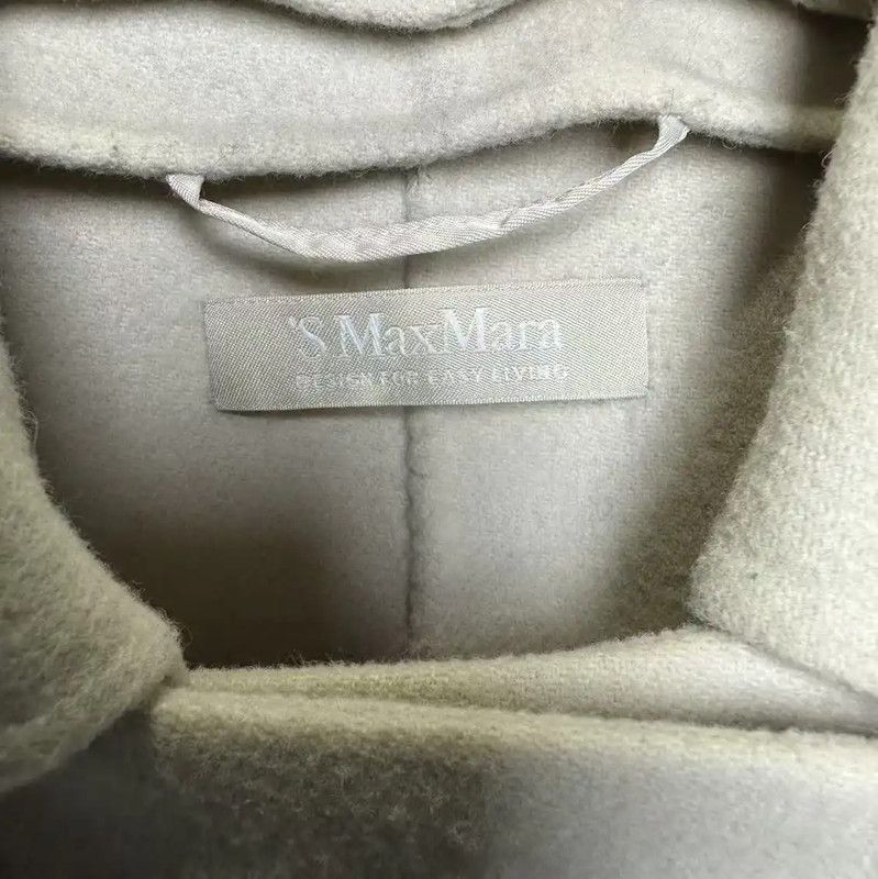 Max Mara MaxMara Classic Khaki Wool Women's Coat 0089 Size ONE SIZE - 5 Thumbnail